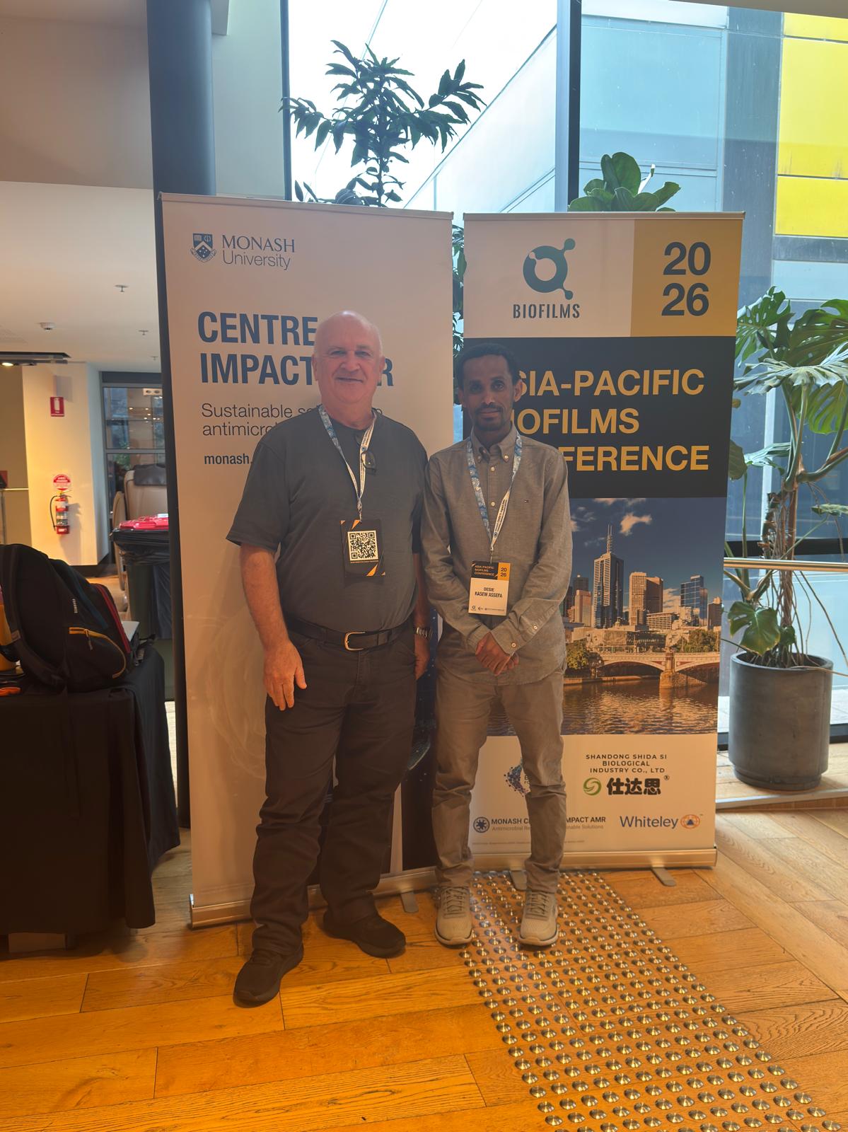 Desie Kasew Assefa with their conference poster