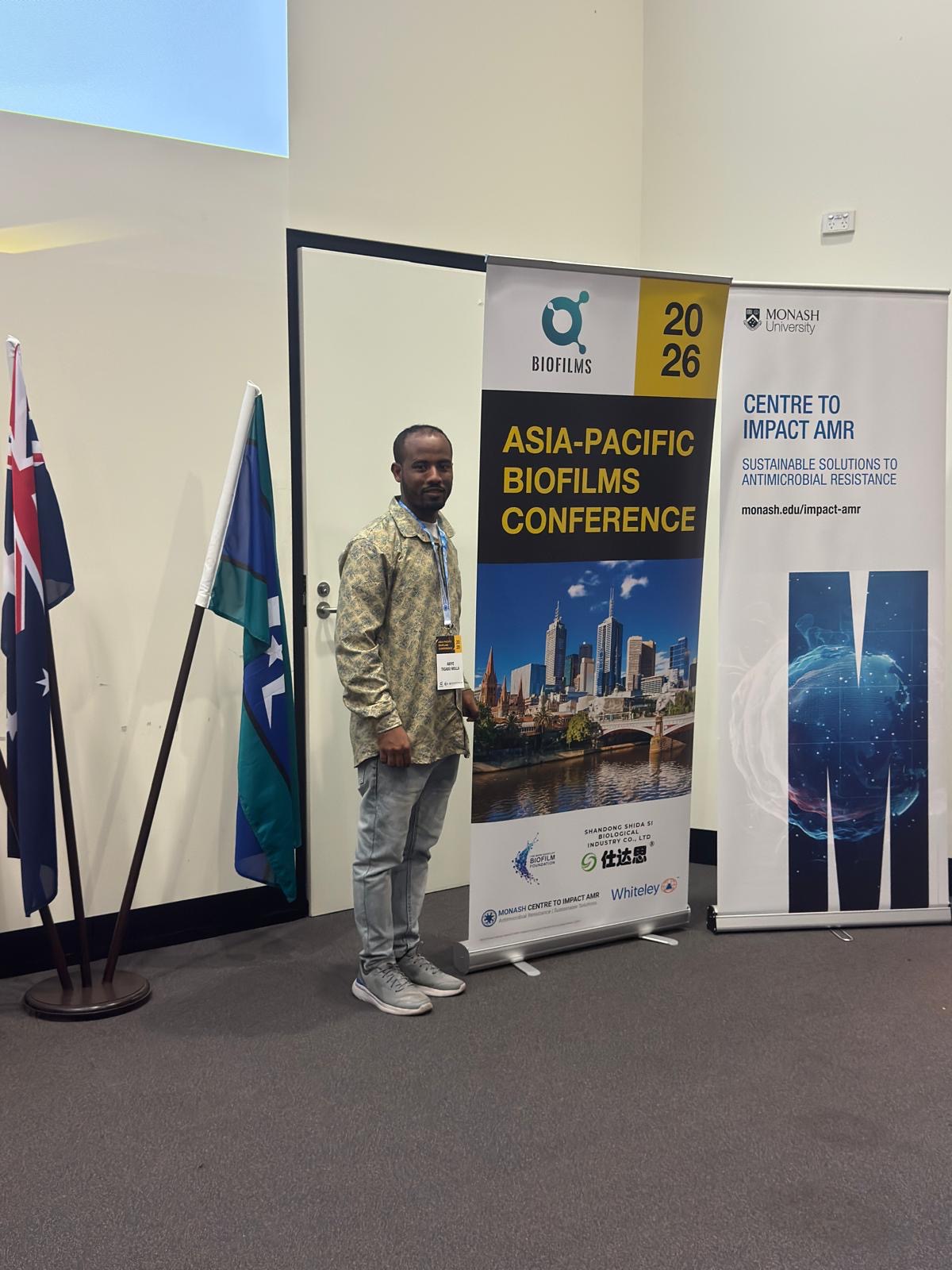 Abiye Tigabu Molla at Asia-Pacific Biofilms 2026